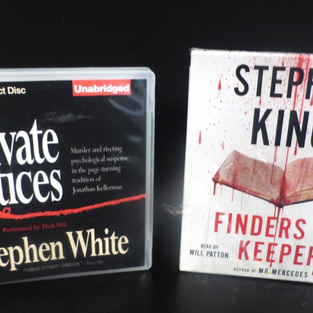 2015 Stephen King FINDERS KEEPERS Audio Book & PRIVATE PRACTICES Stephen White